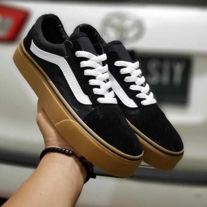 vans old skool hitam