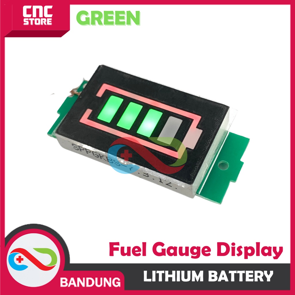 Jual LITHIUM BATTERY FUEL GAUGE DISPLAY MODULE 1/2/3/4/6/7/8S GREEN