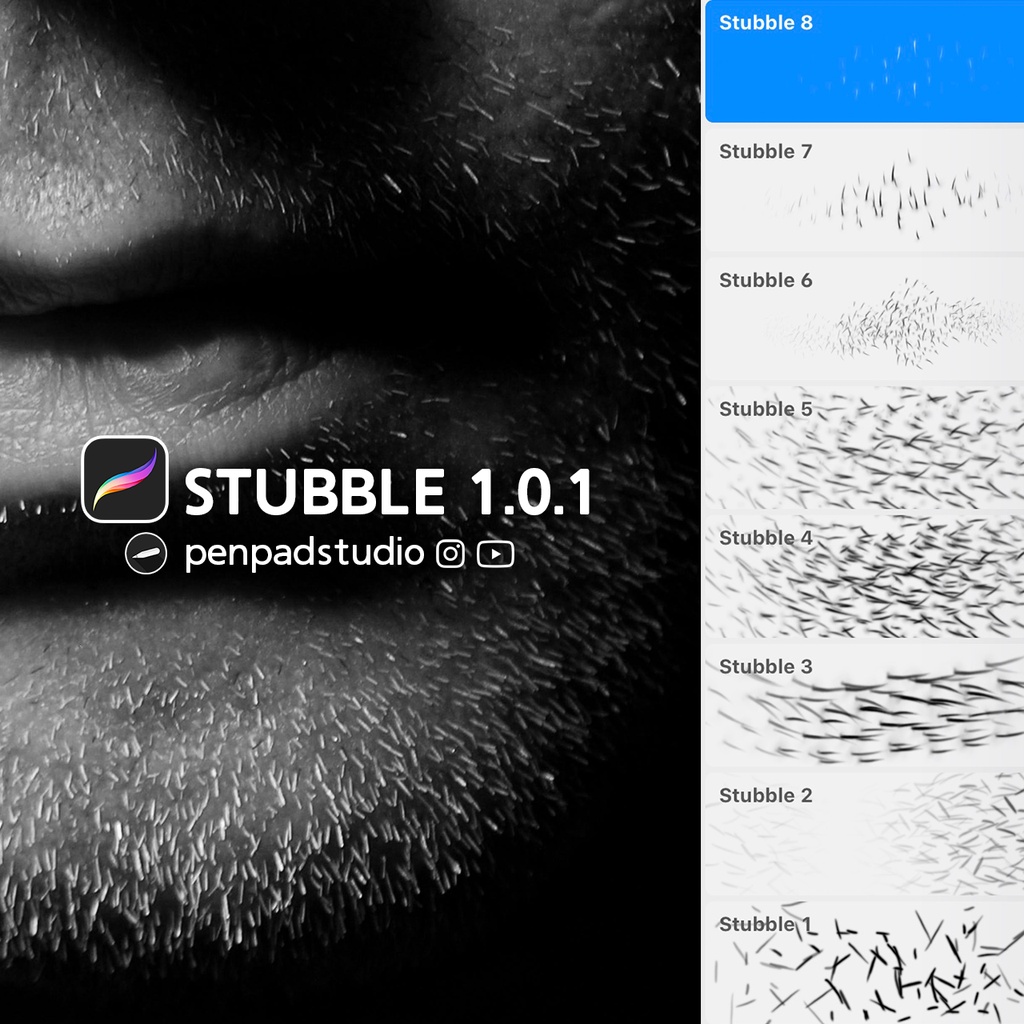 Jual Procreate Brush Freckles & Stubbles Procreate Brushes Shopee