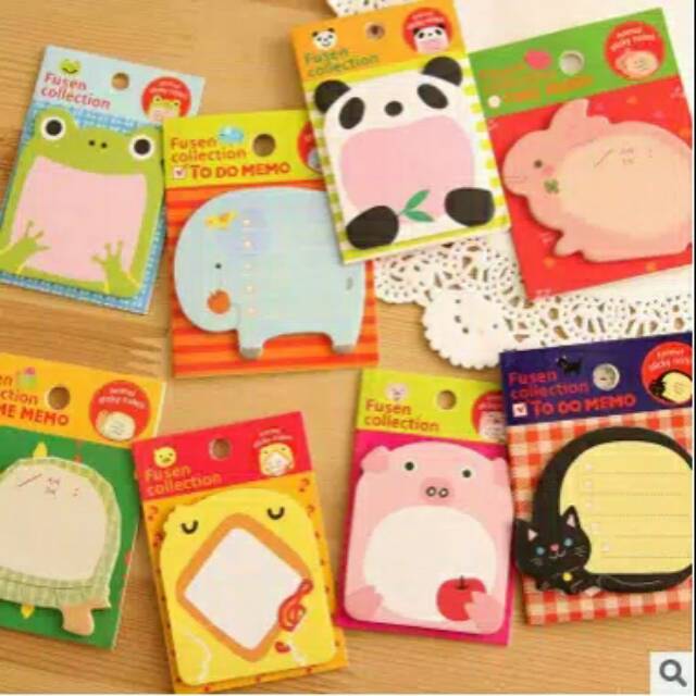 Jual STICKY NOTES ANIMAL MOTIF KARAKTER HEWAN POST IT NOTE | Shopee ...