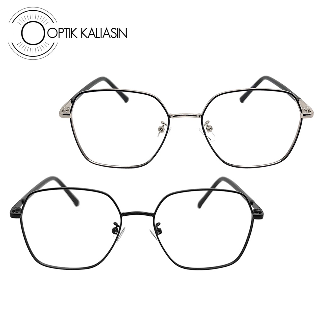 Jual OPTIK KALIASIN - Frame Kacamata pria wanita kotak metal full frame ...