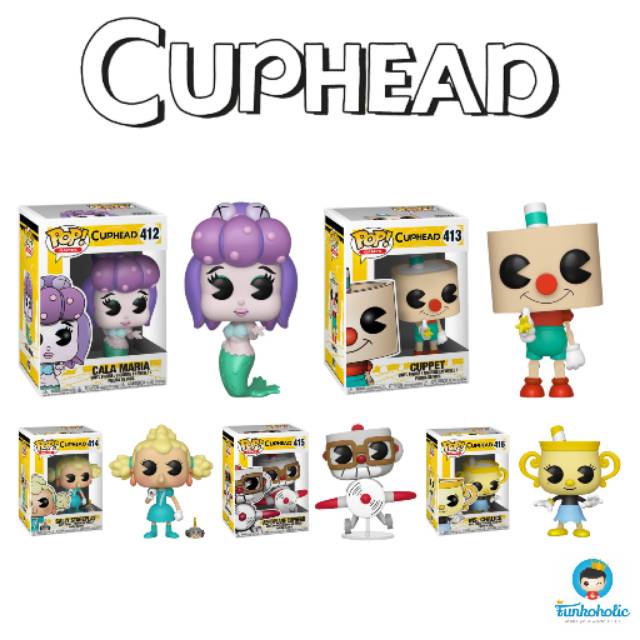 Jual Funko POP! Set Promotion Games Cuphead - Cala Maria, Cuppet, Sally ...