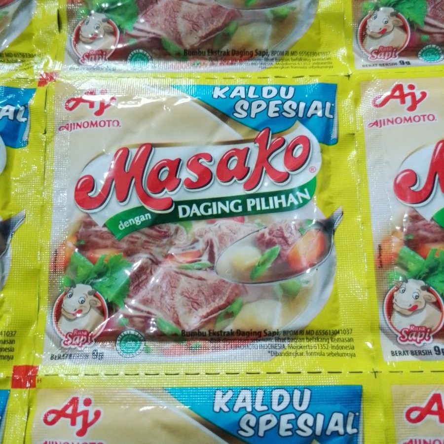 Jual MASAKO rasa Ayam / Sapi - 1 renteng (12 pcs) | Shopee Indonesia