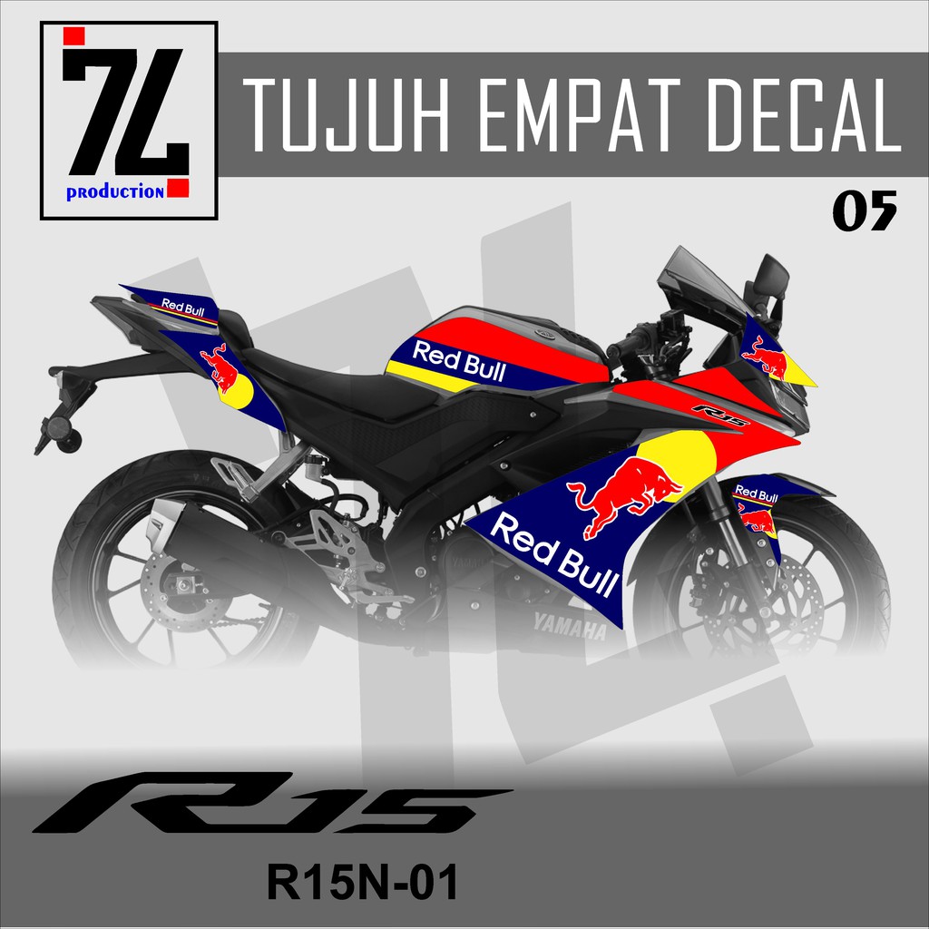 Jual Stiker Striping Variasi R15 V3 / Striping R15 VVA full Desain 7405 ...