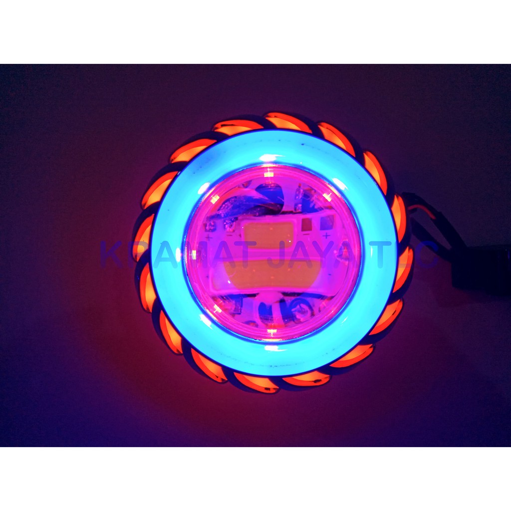 Jual PROJECTOR PROJIE PROJI LED BULAT KIPAS NANAS RBR 2 ANGEL EYES DAN ...