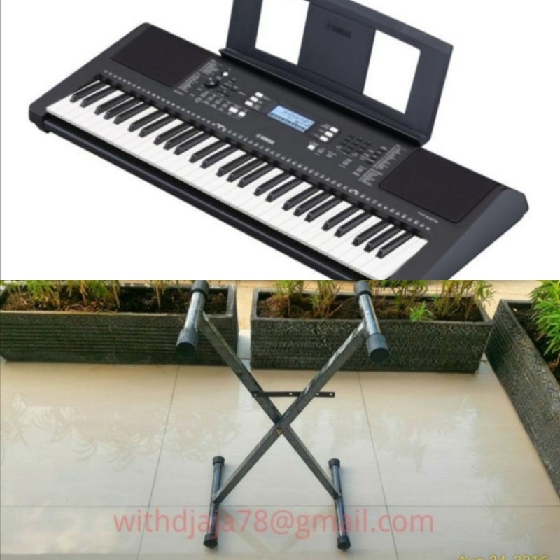 Jual Keyboard Yamaha PSR E 373 PSR E373 ORIGINAL Plus Stand Keyboard Shopee Indonesia