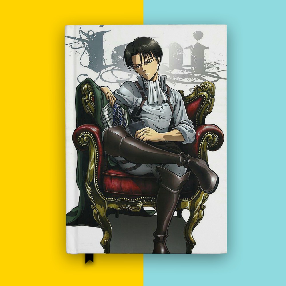 Jual Notebook Levi Ackerman SNK Attack On Titan Anime Cosplay Buku ...