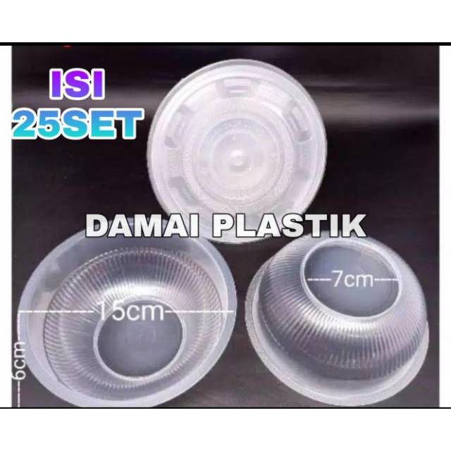 Jual Mangkok Plastik Putih Bening Mangkok Bakso 650ml Mika Mangkok