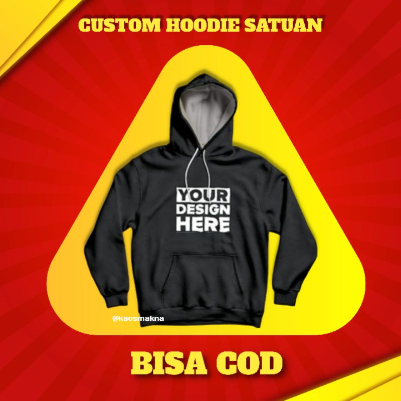 Jual KAOSIND Custom Hoodie sablon gambar foto bisa satuan premium