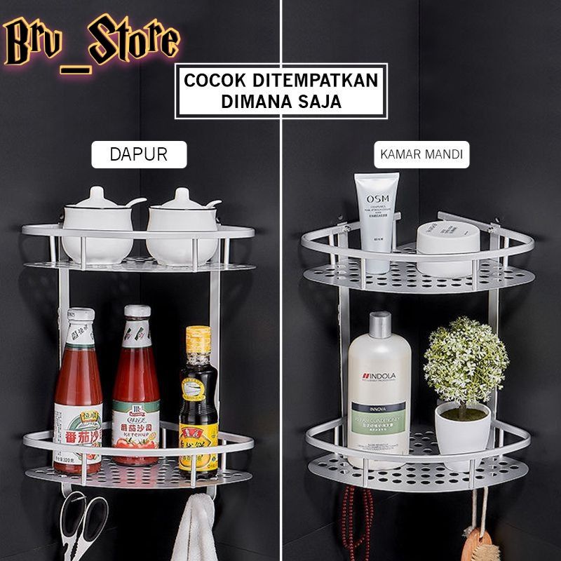 Jual A1 COD Pku Rak Kamar Mandi TOILET RACK TEMPAT SABUN TEMPAT SHAMPO ...