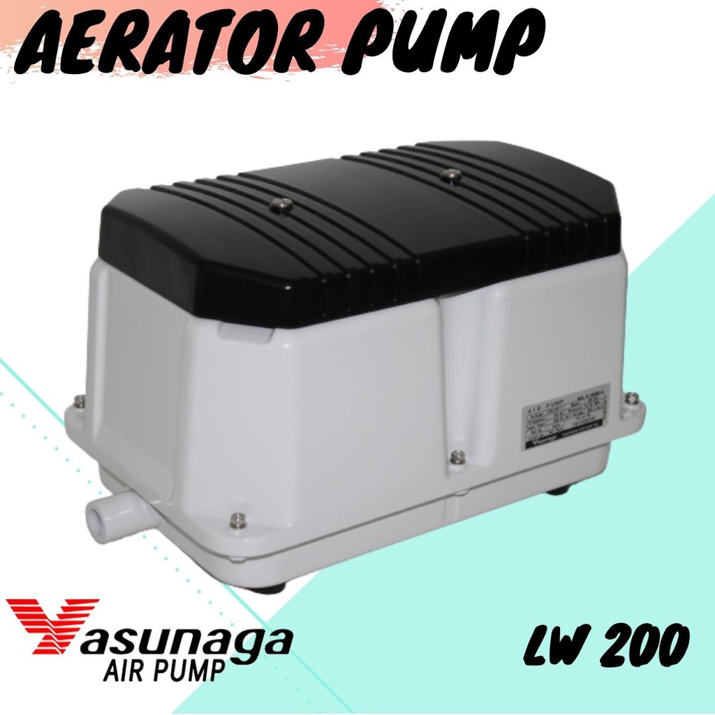 Jual Aerator Pump / Air Pump Yasunaga LW 200 untuk kolam Bioflok