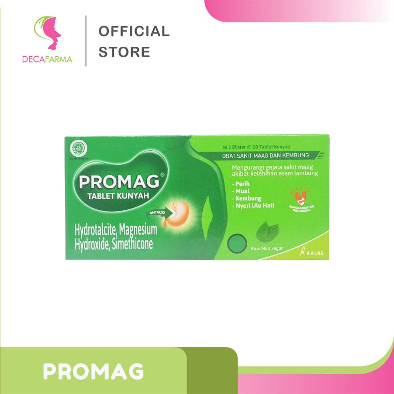 Jual PROMAG - Tablet Kunyah Sakit Maag - 1 Strip 10 Tablet | Shopee ...