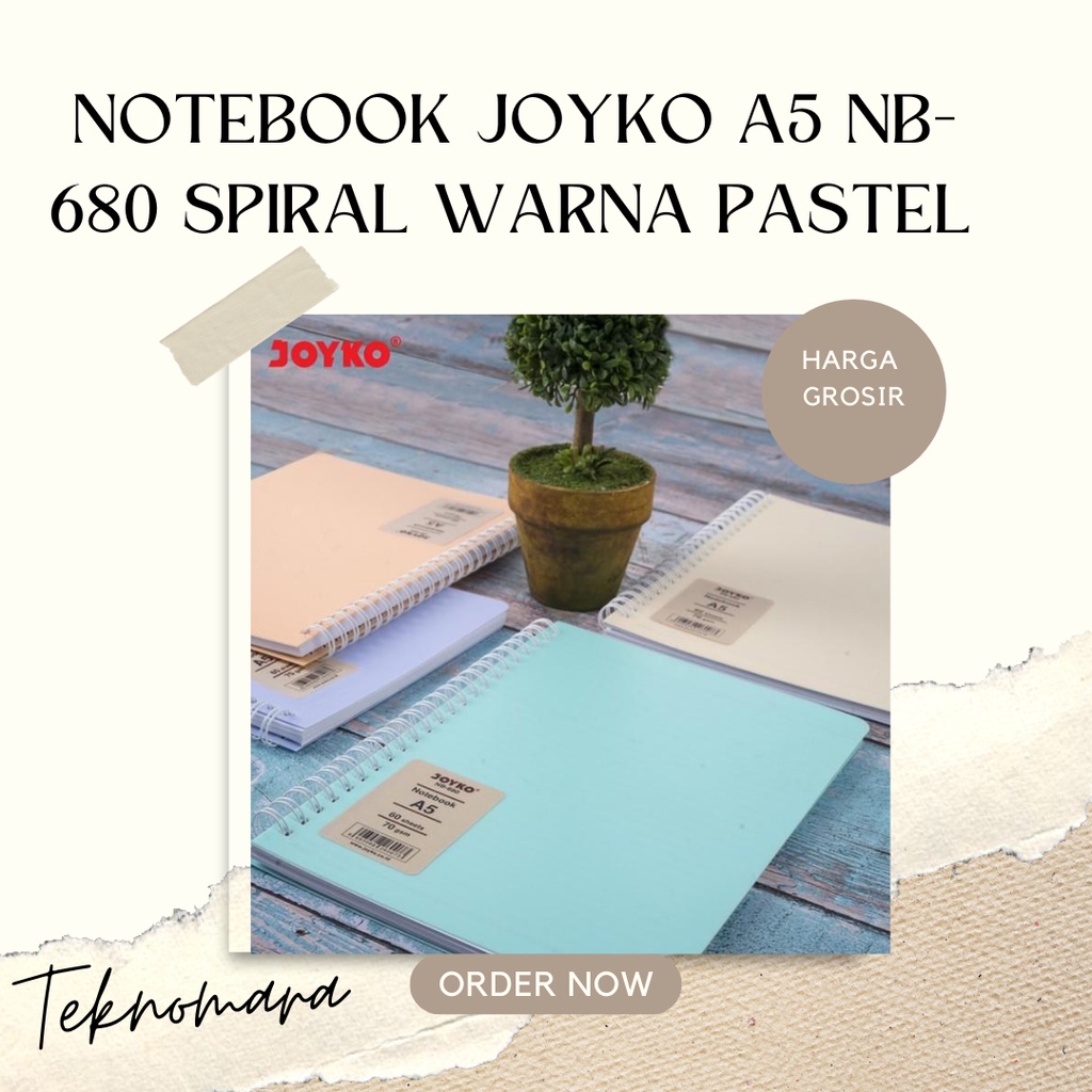 Jual Notebook Joyko A Nb Spiral Warna Pastel Diary Warna Buku