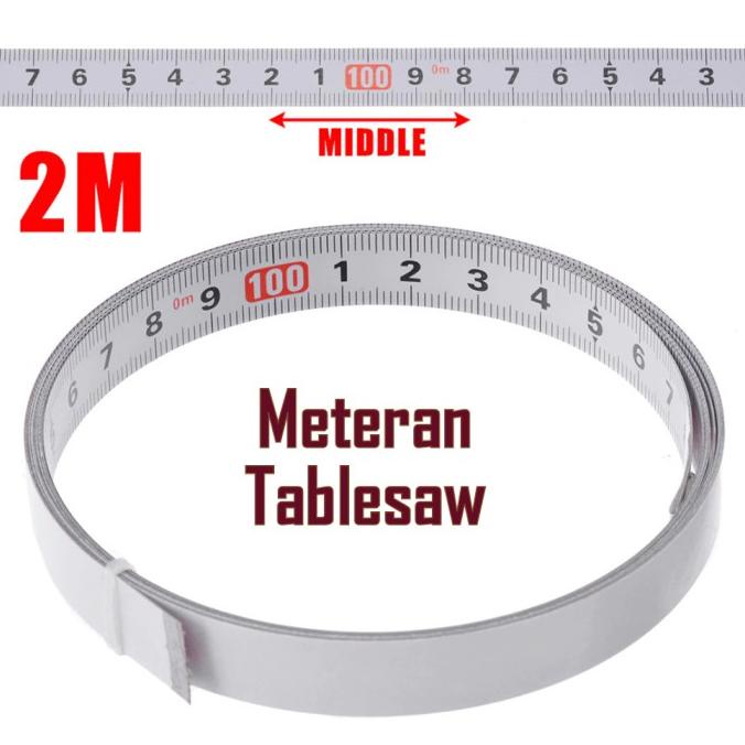 Jual Meteran Tablesaw 2 Meter Sticker Ruler Adhesive Scale Bar Steel ...