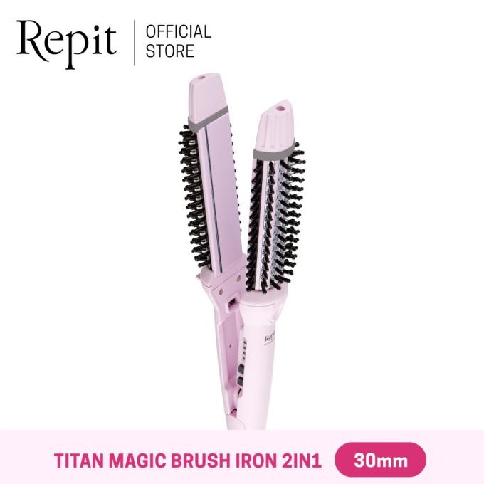 Jual Repit Catokan Sisir / Magic Brush Iron 2in1 Titan 30mm Star Seller ...