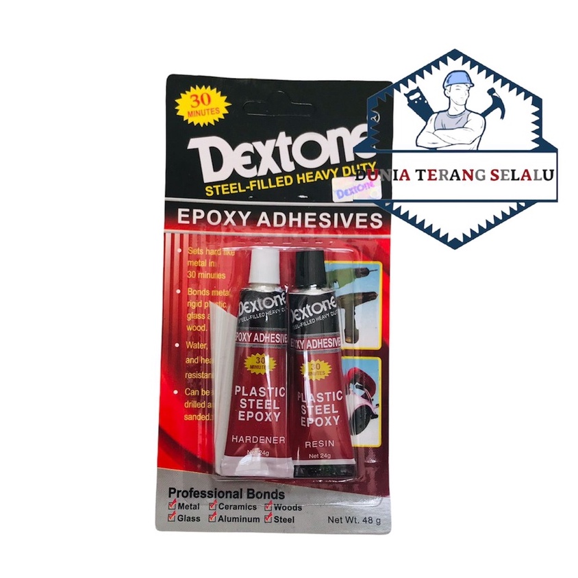 Jual Lem Besi Dextone Menit Lem Besi Campur Lem Dextone Menit