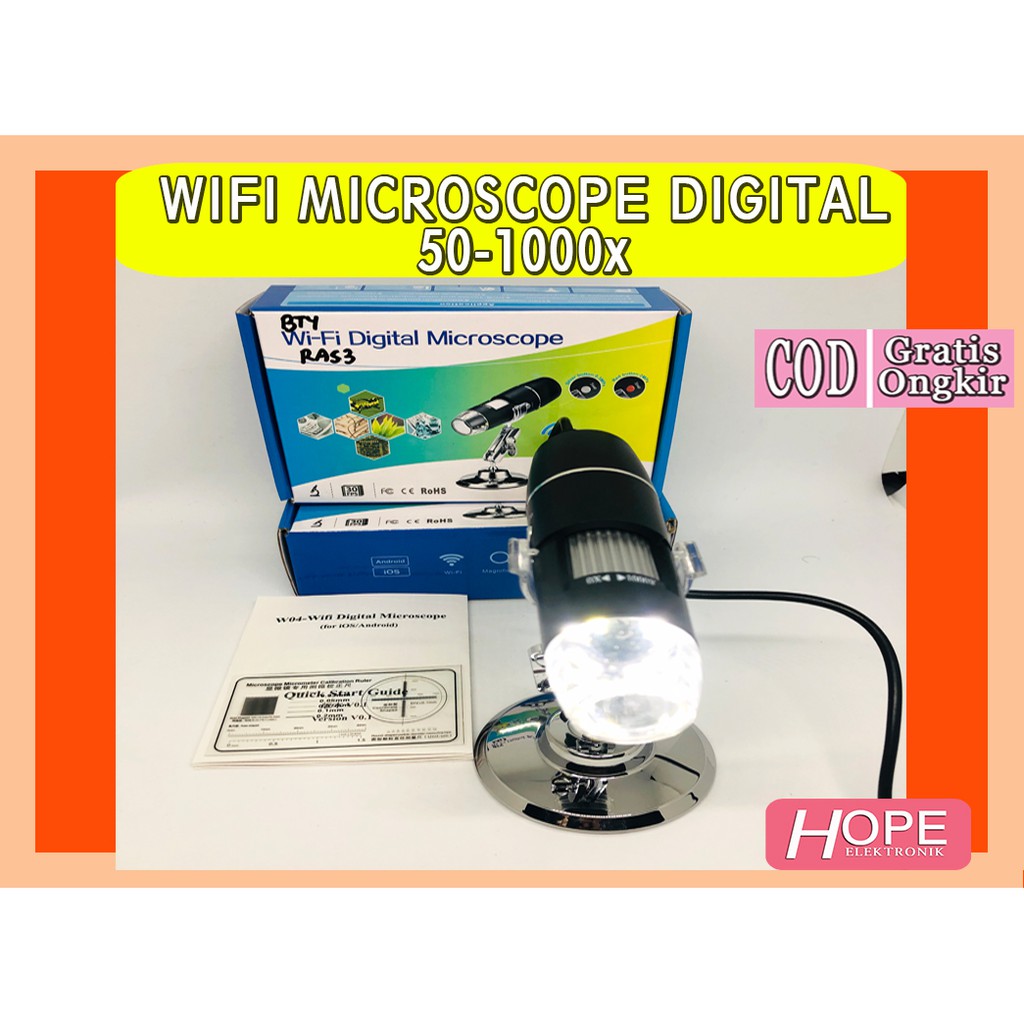 Jual Wifi Digital Microscope 50 - 1000x Microscope Digital Wifi ...