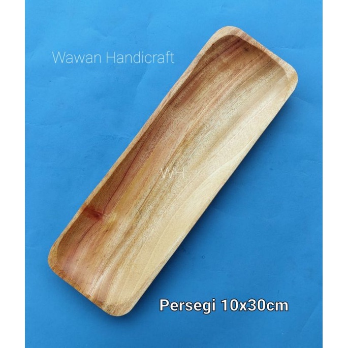 Jual Piring Kayupiring Persegipiring Sajisushi Kayu Mahoni 10x30cm