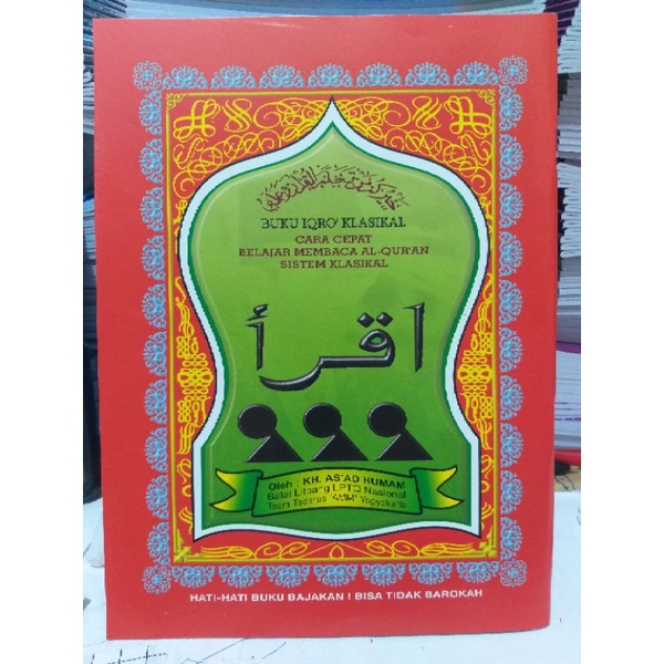 Jual Buku Iqro' Klasikal - Cara Mudah Belajar Membaca Al-Qur'an Sistem ...