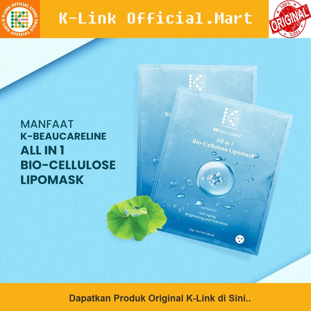 Jual Masker Wajah K-BeauCareline All in 1 Bio-Cellulose Lipomask (isi ...