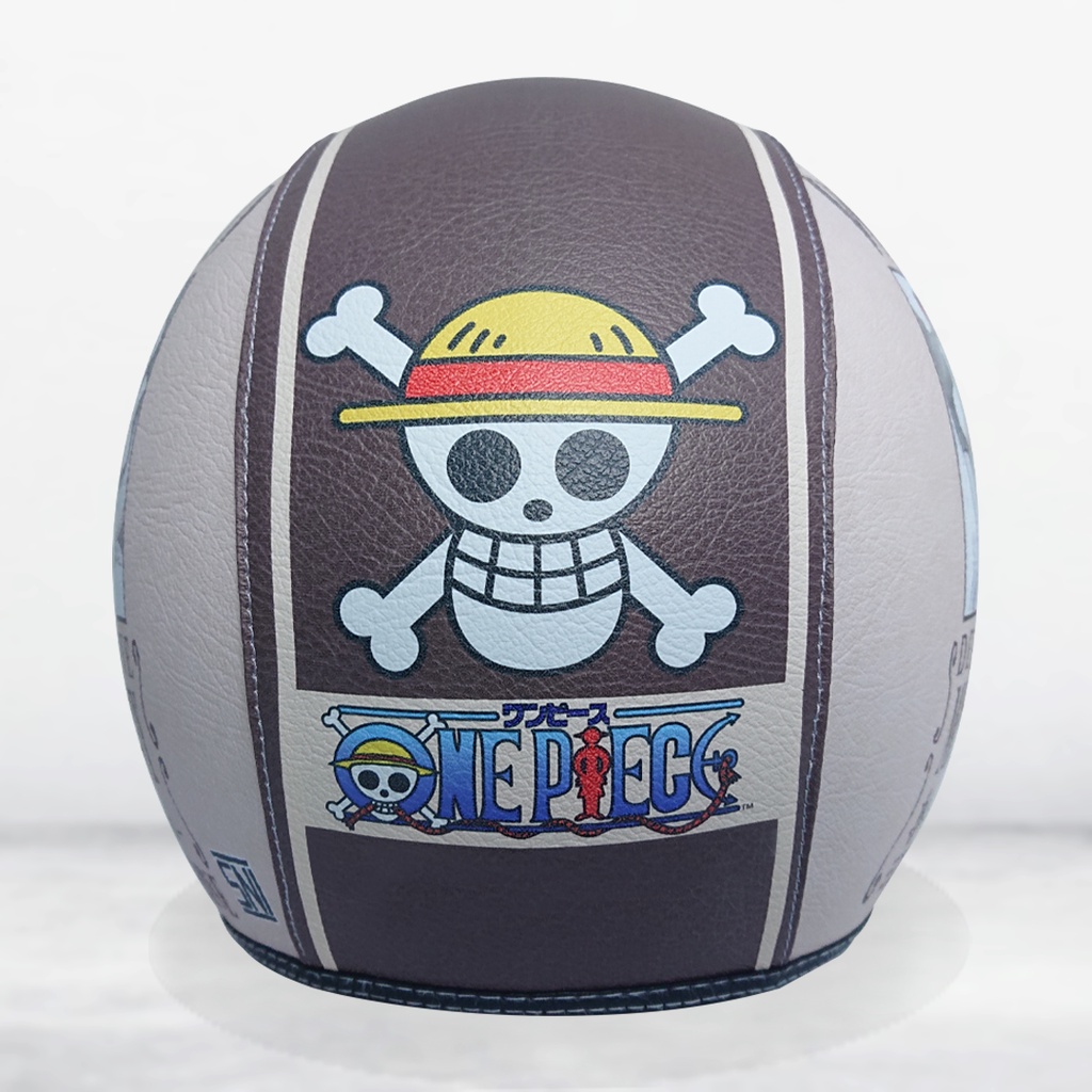 Jual Helm Bogo Retro Dewasa dan Anak Kulit Motif One Piece Monkey D ...