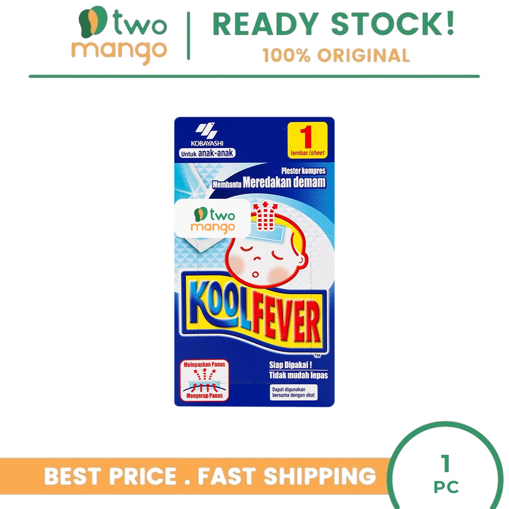 Jual KOOL FEVER KOMPRES ANAK - 1 PCS / 1 LEMBAR | Shopee Indonesia