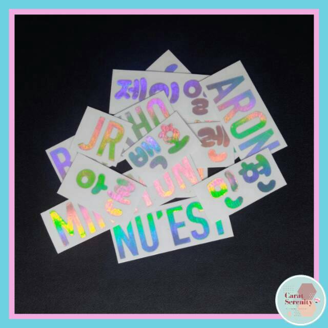 Jual Sticker Hologram Logo / Member Nu'est | Shopee Indonesia