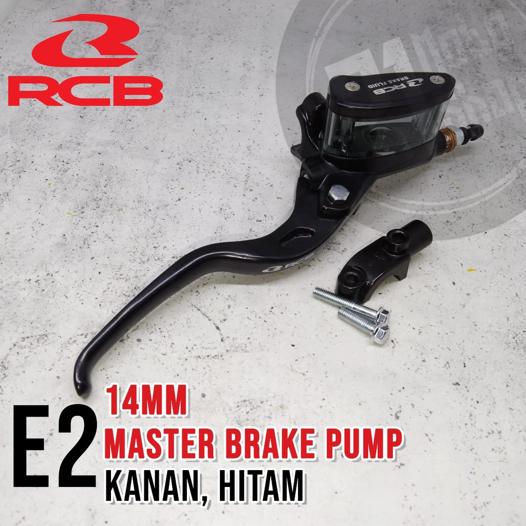 Jual Master Rem RCB E2 Oval Kanan 14mm Handle Universal HITAM | Shopee ...