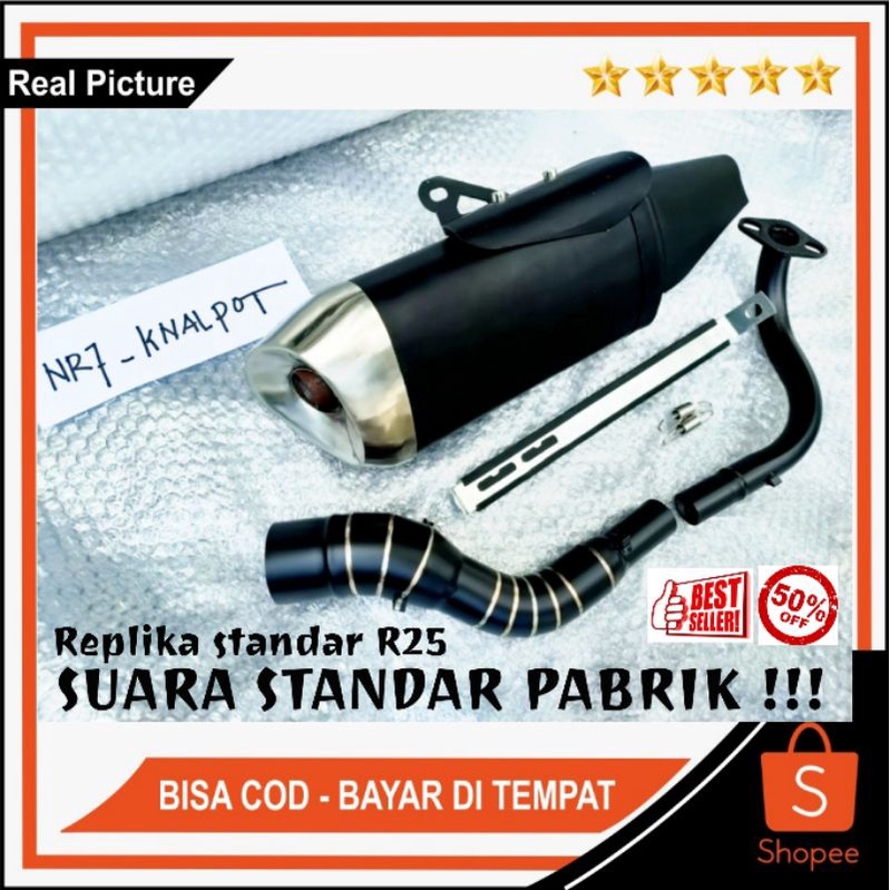 Jual Knalpot Standar R25 Replika for Nmax Aerox PCX 150 PCX 160 Vario ...