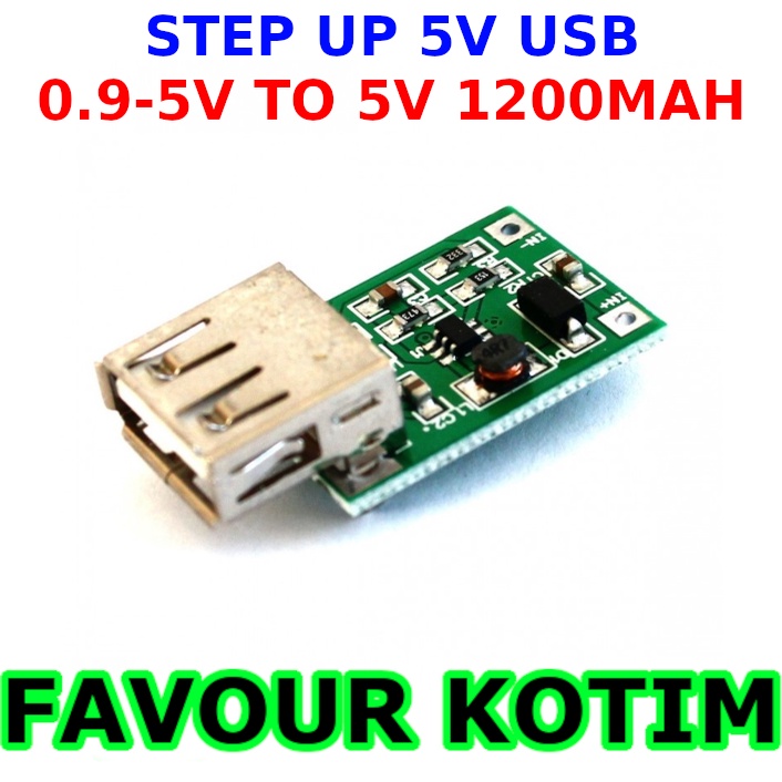 Jual MODUL STEP UP DC 0.9-5V MENJADI USB 5V 600MA CHARGE HP FVKOTIM ...