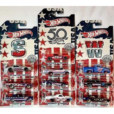 Jual Bestprice Hotwheels 50th Anniversary Stars Stripes Collection Shopee Indonesia