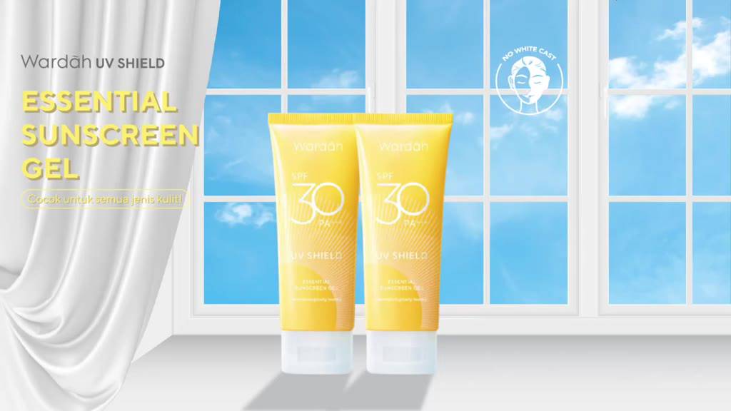 Jual WARDAH UV Shield Essential Sunscreen Gel SPF 30 SPF 35 PA+++ 40ml ...