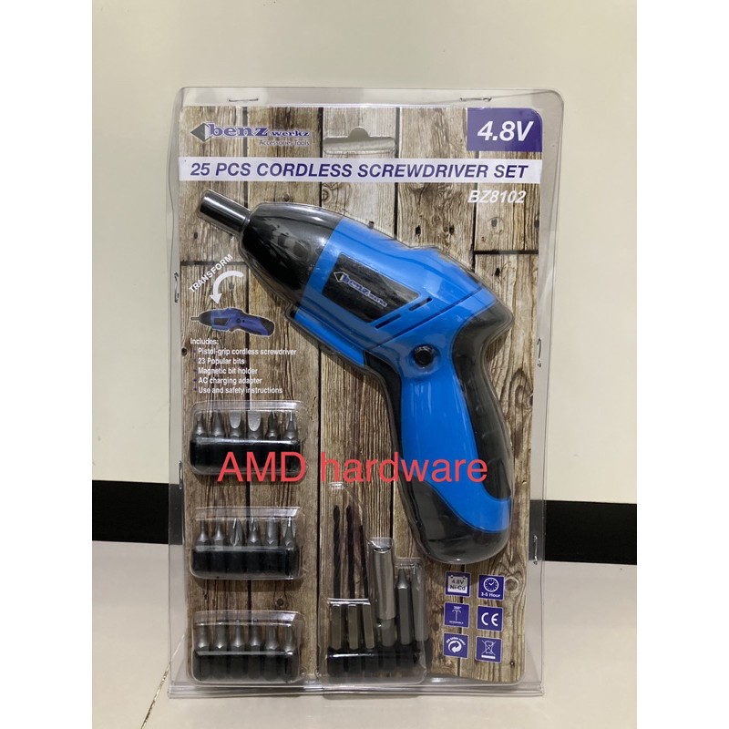 Jual Mesin Bor Obeng Cordless Mini Screwdriver Set Lengkap dgn Mata ...