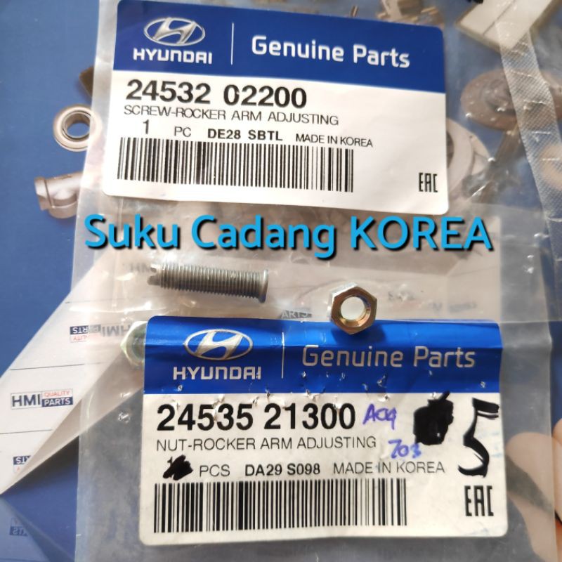 Jual Mur Baut Setelan Klep Pelatuk Rocker Arm Hyundai Atoz KIA Visto ...