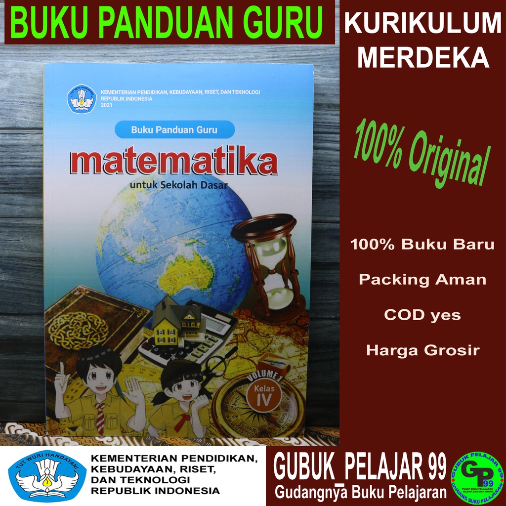 Jual BUKU GURU MATEMATIKA Untuk SD/MI Kelas 4 volume 1 Kurikulum ...