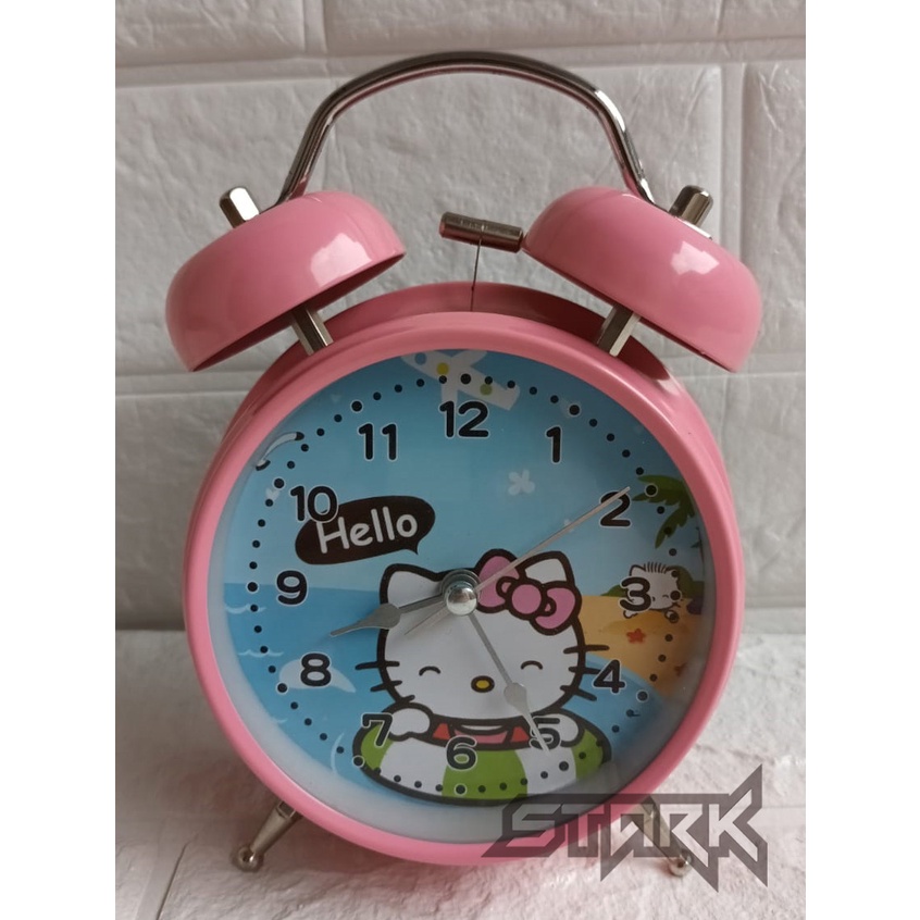 Jual 4010 Jam Weker Karakter Hello Kitty - Jam Weker Karakter Lucu ...