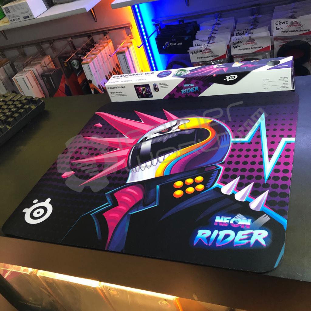 Jual Steelseries Qck Large Neon Rider edition Gaming Mousepad Shopee