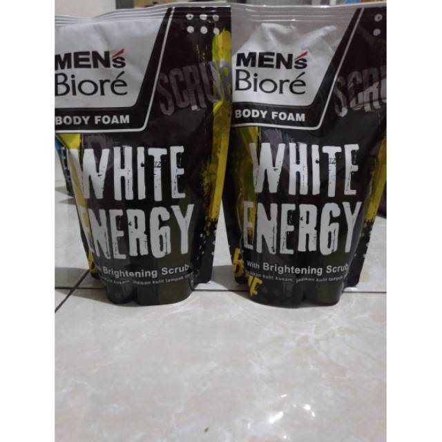 Jual New Men S Biore White Energy Body Foam Brightening Scrub Ml