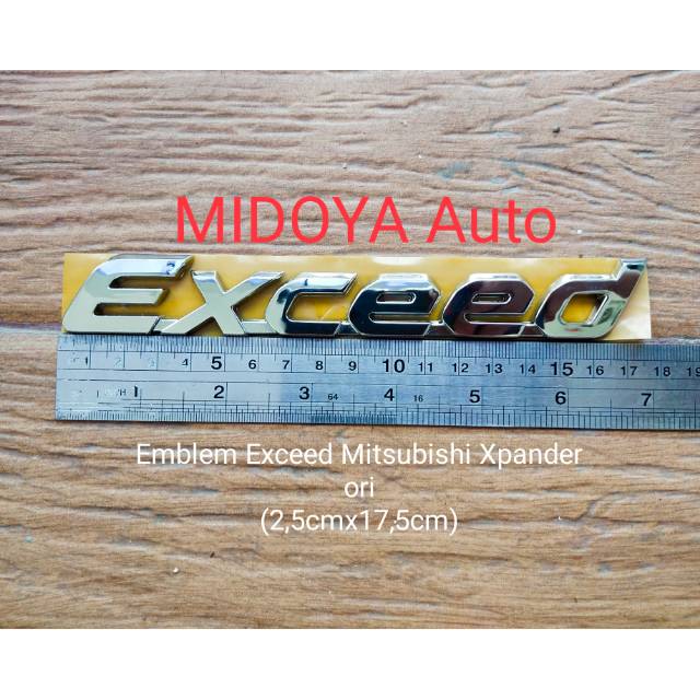 Jual Emblem Exceed Mitsubishi Xpander ori 1buah | Shopee Indonesia