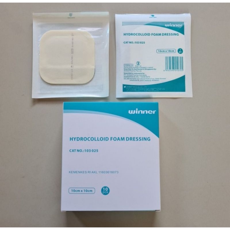 Jual Hydrocolloid Foam Dressing 10x10 Seperti Duoderm untuk luka
