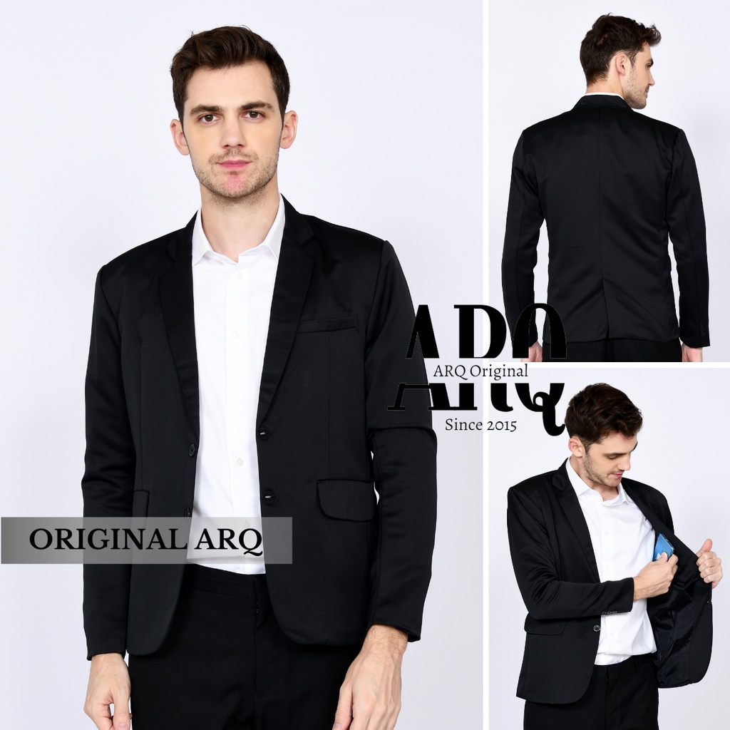 Jual JAS BLAZER PRIA SLIMFIT PREMIUM ORIGINAL ARRQ TERBARU / JAS PRIA