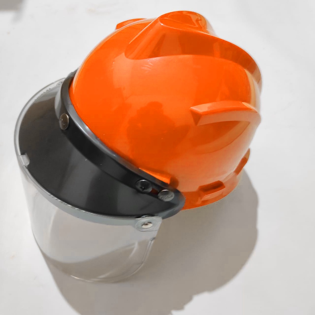 Jual HELM FACE SHIELD APD SAFETY ANTI DROPLET PELINDUNG MUKA ...