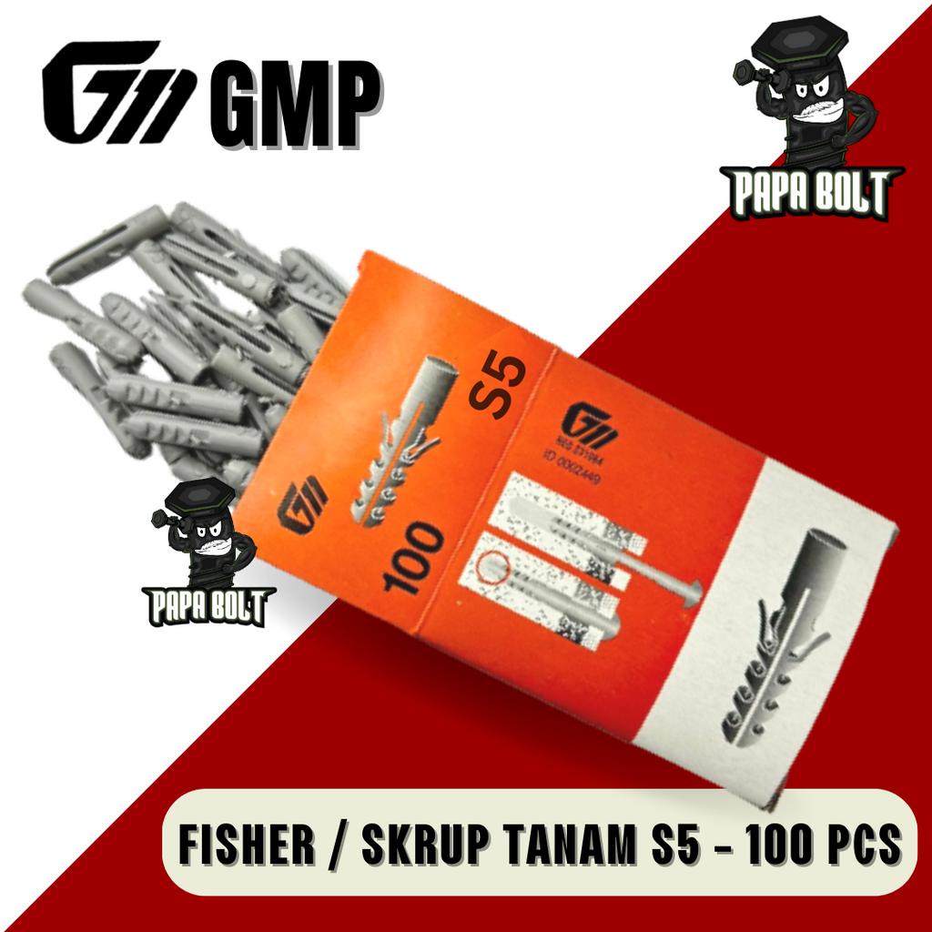 Jual GMP Fiser Viser Skrup Baut Tanam FISHER S5 5MM Isi 100pcs Shopee Indonesia