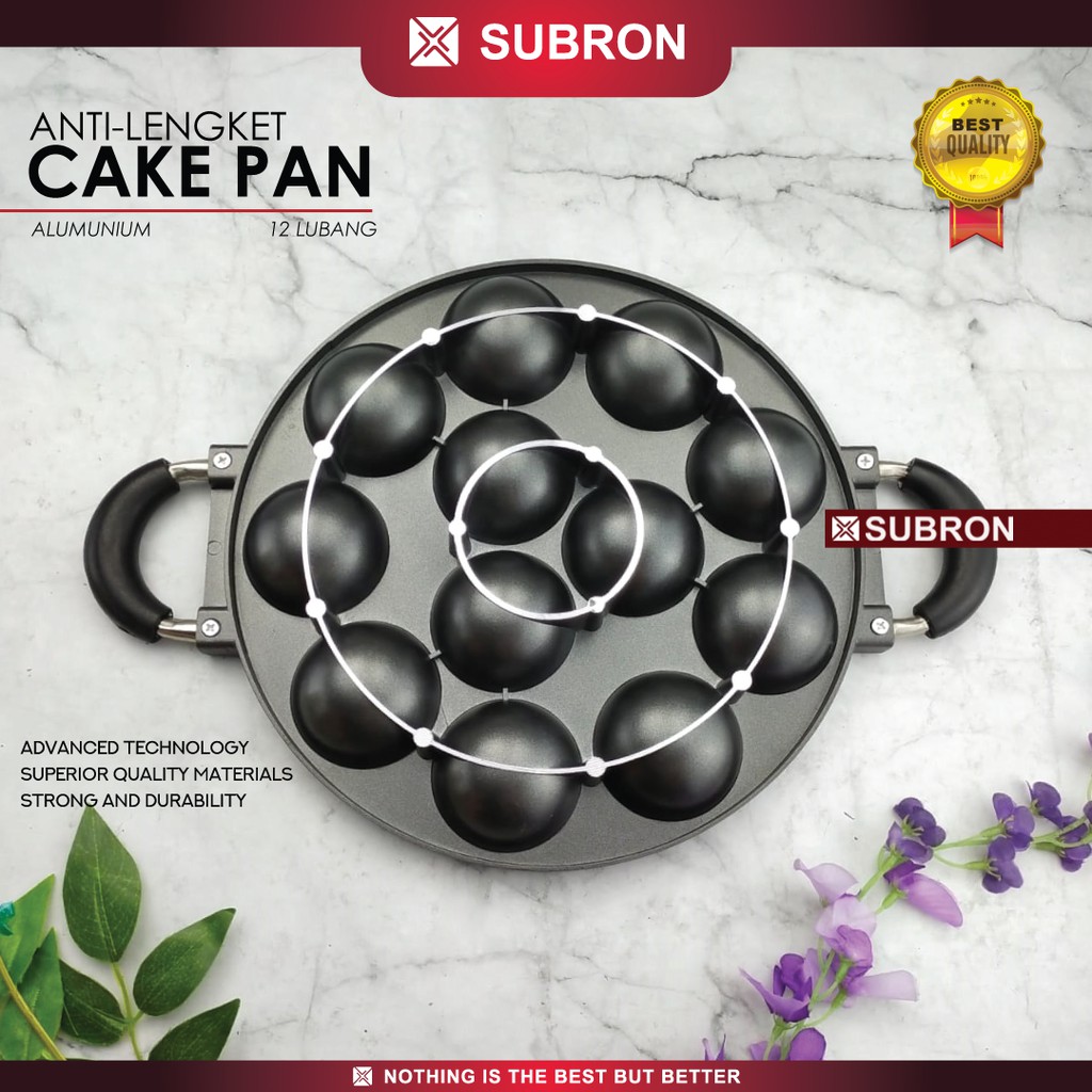Jual SUBRON Cetakan Kue 12 Lubang 19 Lubang Cekung Martabak Mini Telur ...