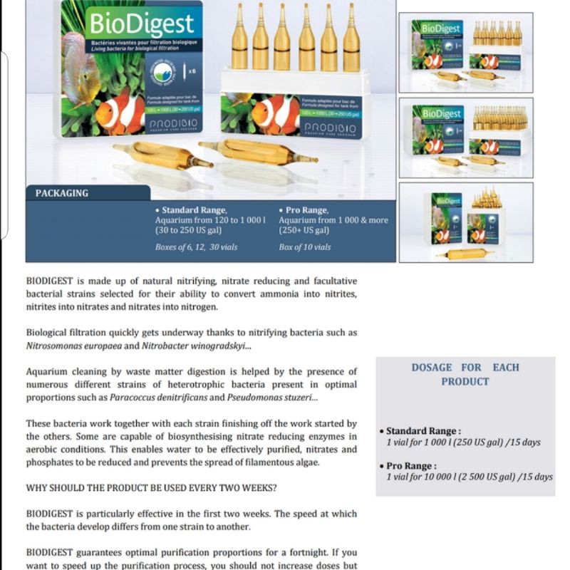 Jual prodibio biodigest 1vial biodigest ampul bakteri makanan bakteri ...
