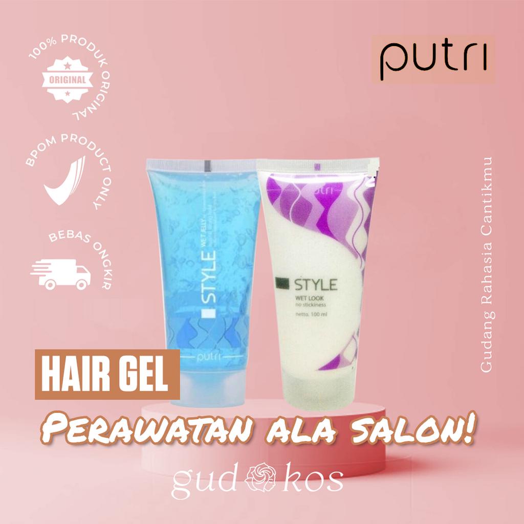 Jual PUTRI Wet Look Hair Jelly 100 ml Gel Penata Model Rambut
