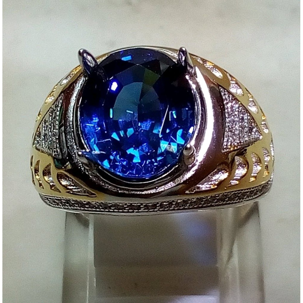 Jual ASLI CINCIN BATU BLUE KING SAPPHIRE CUTING sapir sapire sappir sappire  safir safire saffir saffire | Shopee Indonesia