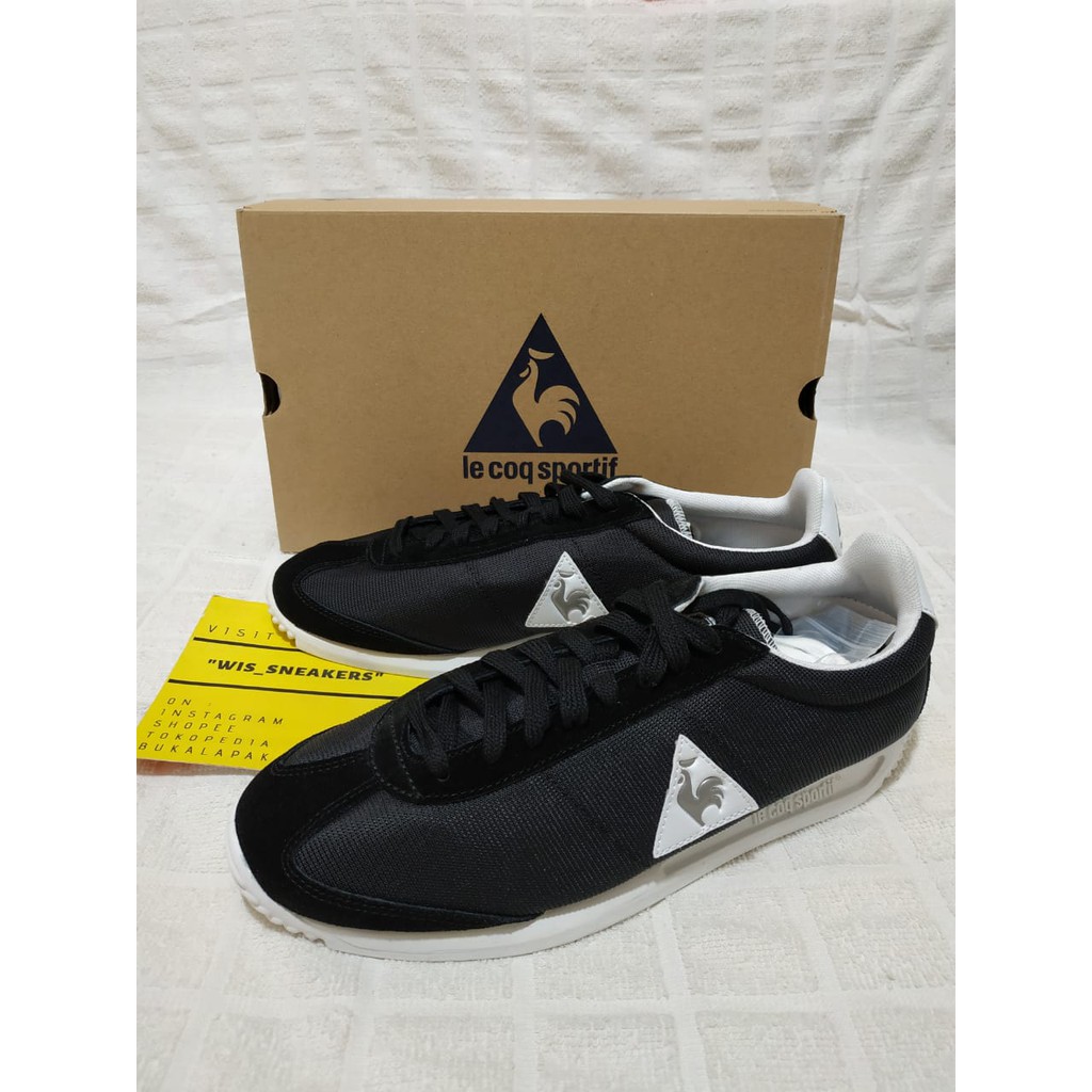 Jual Le Coq Sportif Quartz Nylon Shoes Original 100 black Shopee Indonesia