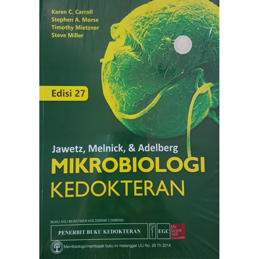 Jual Buku Kedokteran [ORIGINAL] Mikrobiologi Kedokteran 27ed - Jawetz ...