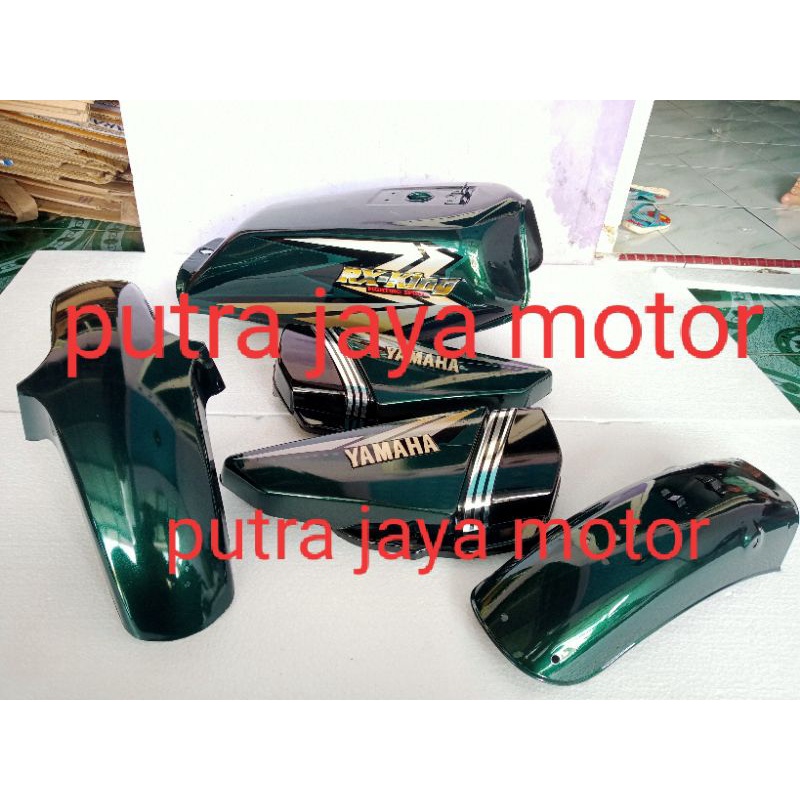 Jual bodi fullset RX king tahun 2002 warna hijau botol pnp RX spesial